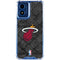 NBA Miami Heat Dark Rust Moto G 5G (2024) Clear Case